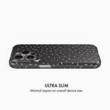 Black & White Speckled - Snap Phone Case