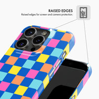 Bright Checkers - Snap Phone Case