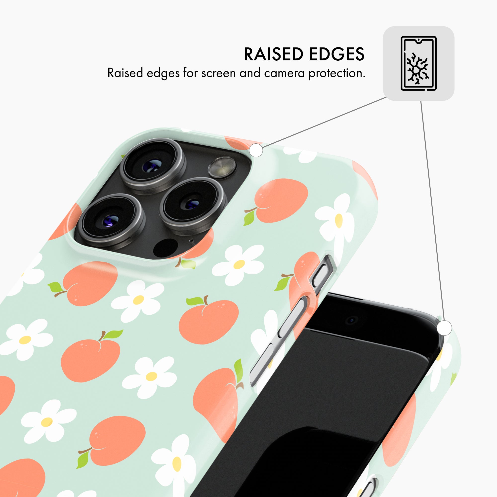 Peach Daisy - Snap Phone Case