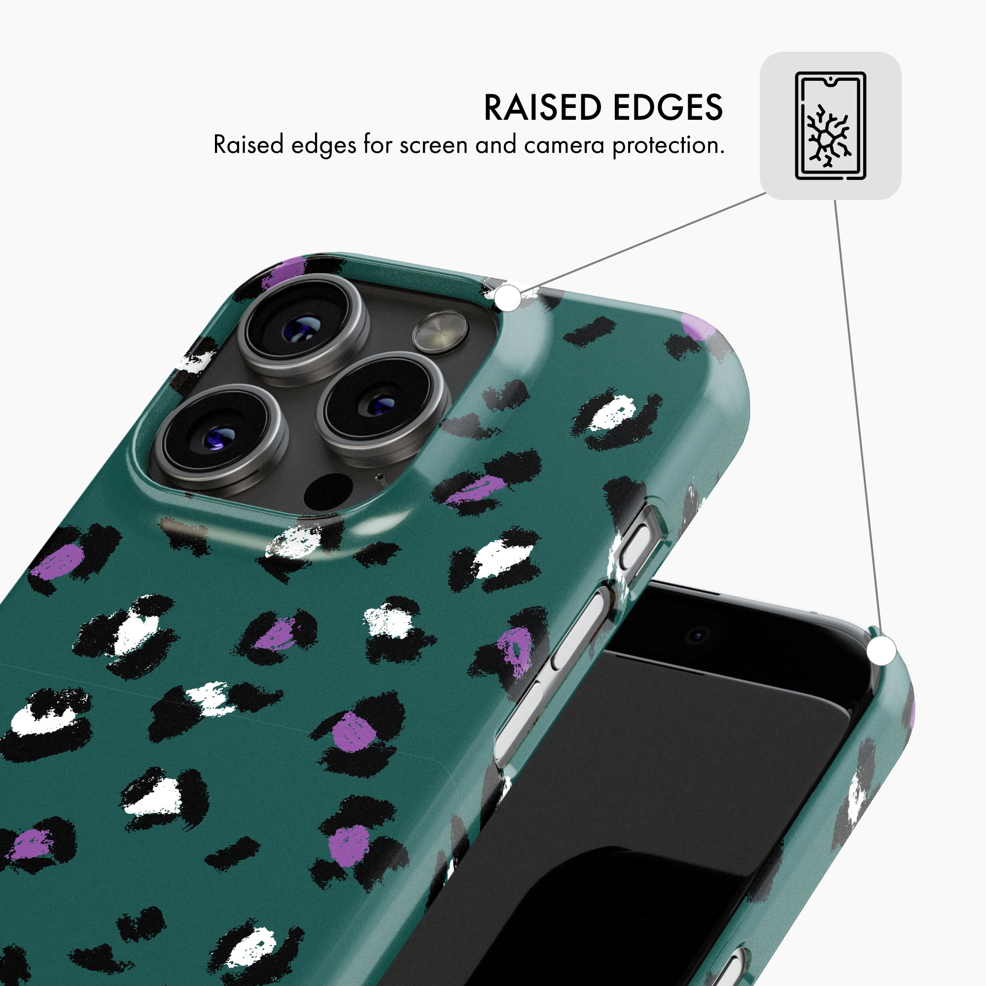 Green Leopard - Snap Phone Case