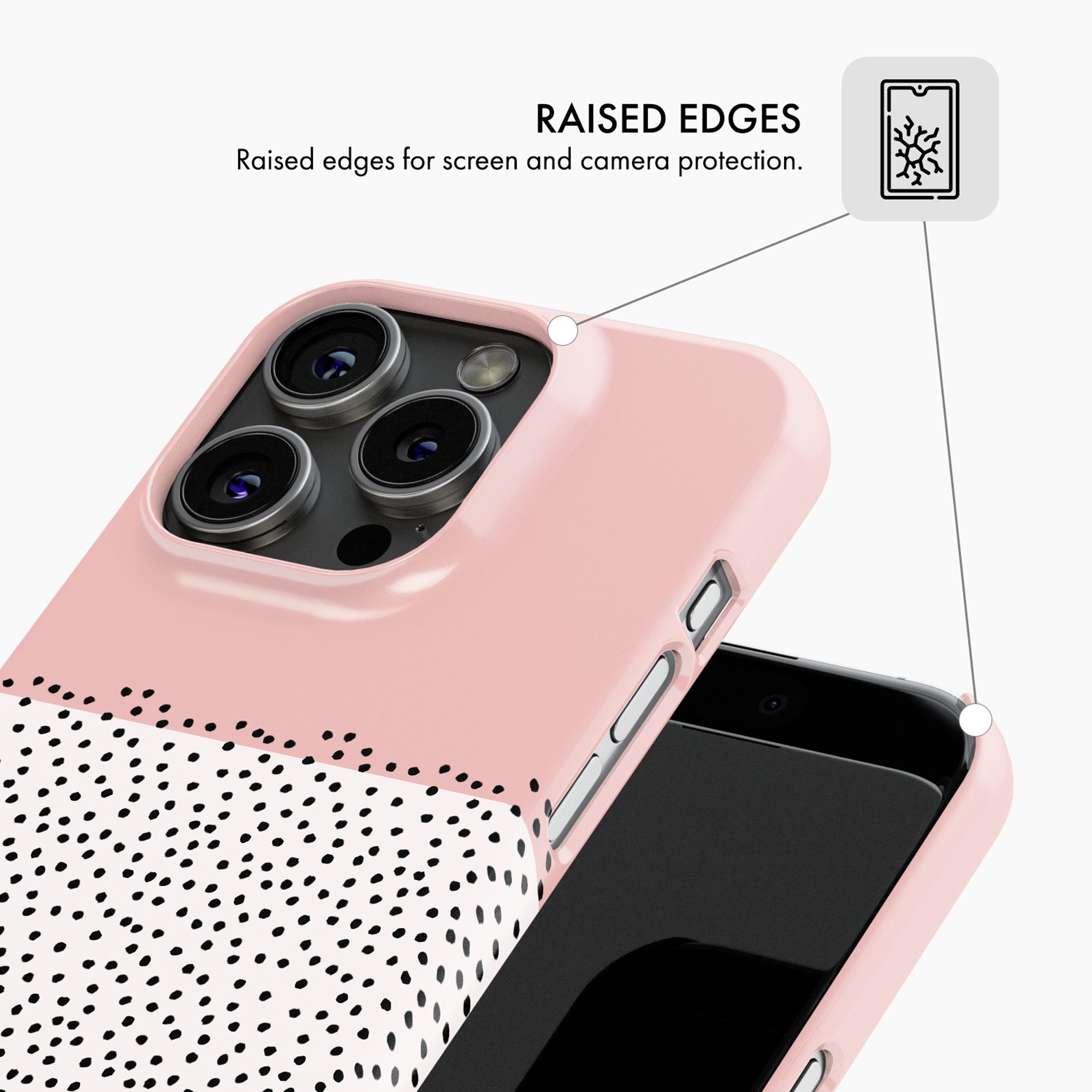 Blush Pink Mini Dots - Snap Phone Case