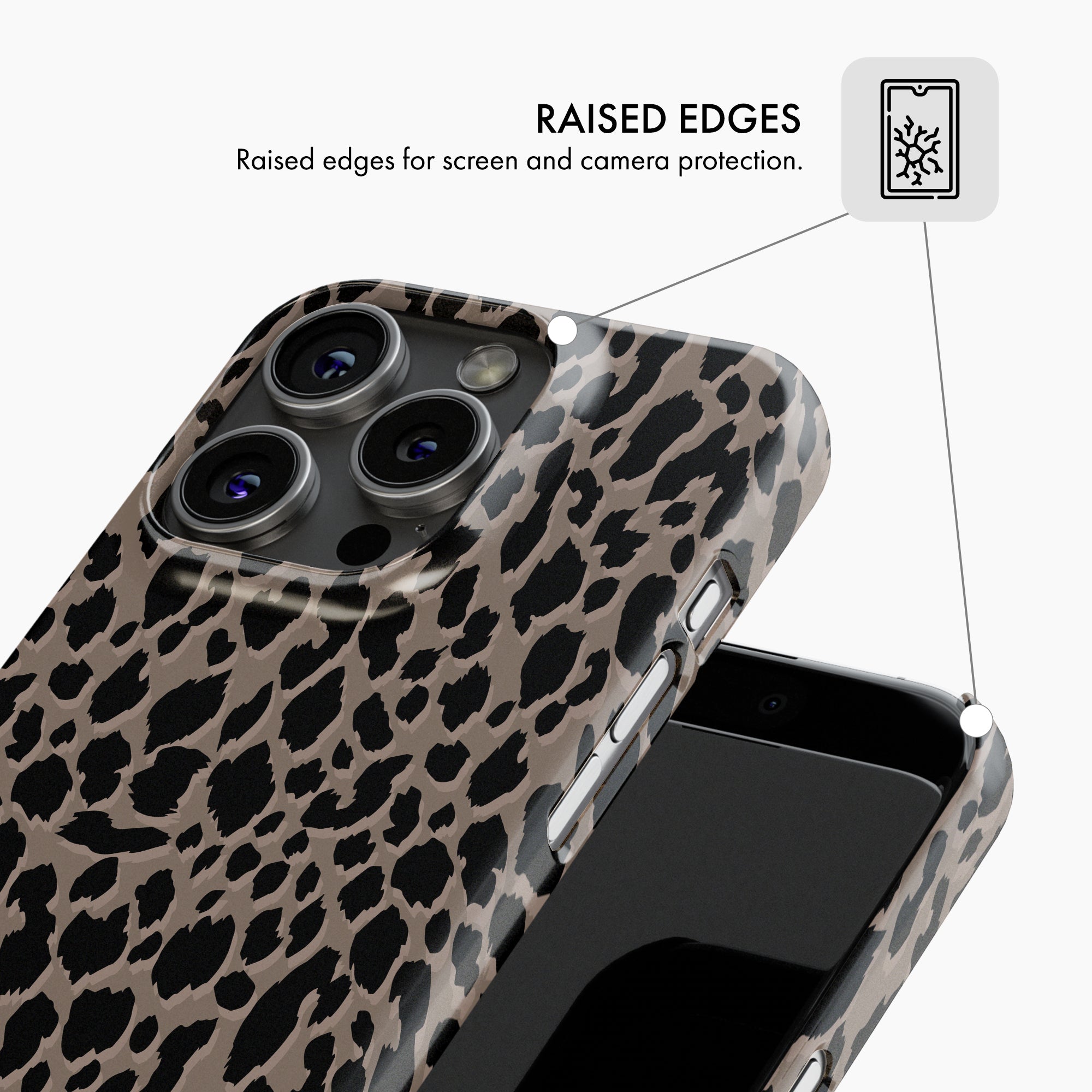 Sheer Leopard - Snap Phone Case