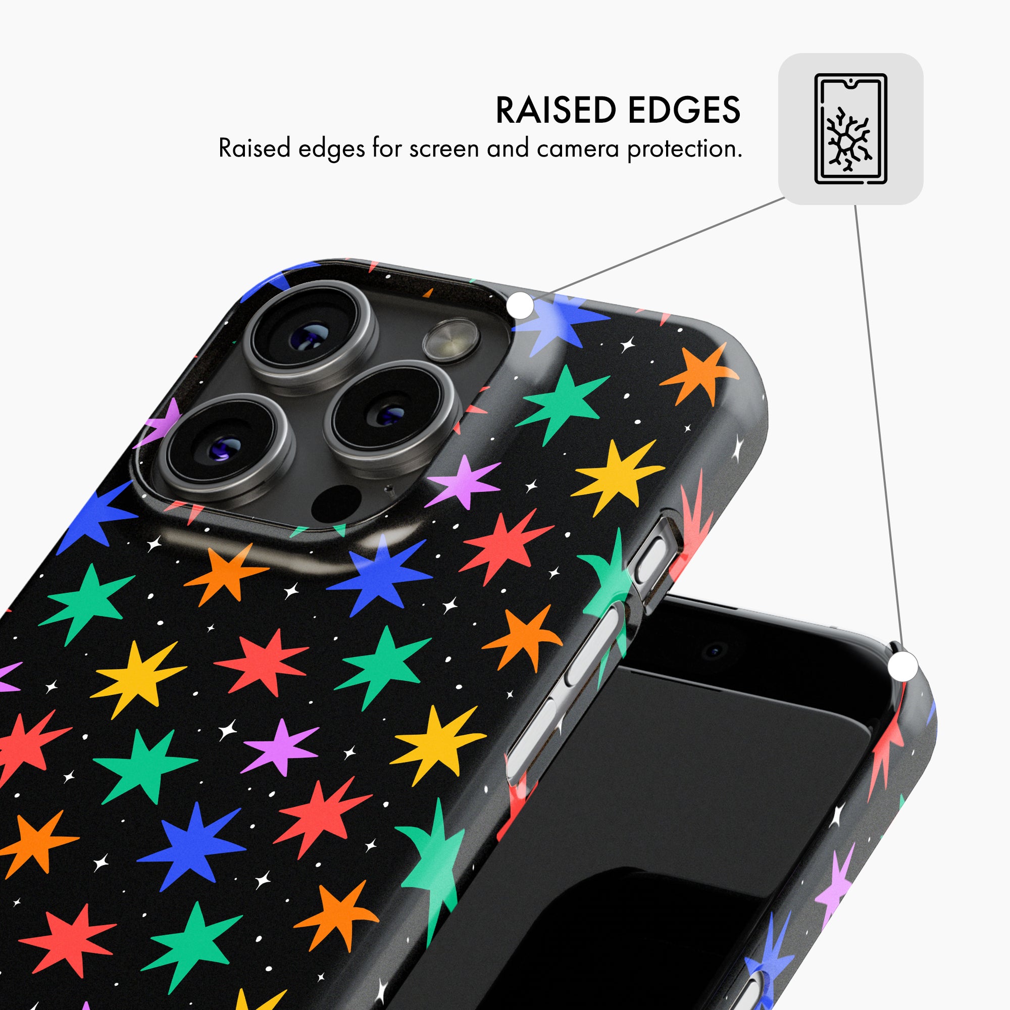 Rainbow Stars - Snap Phone Case