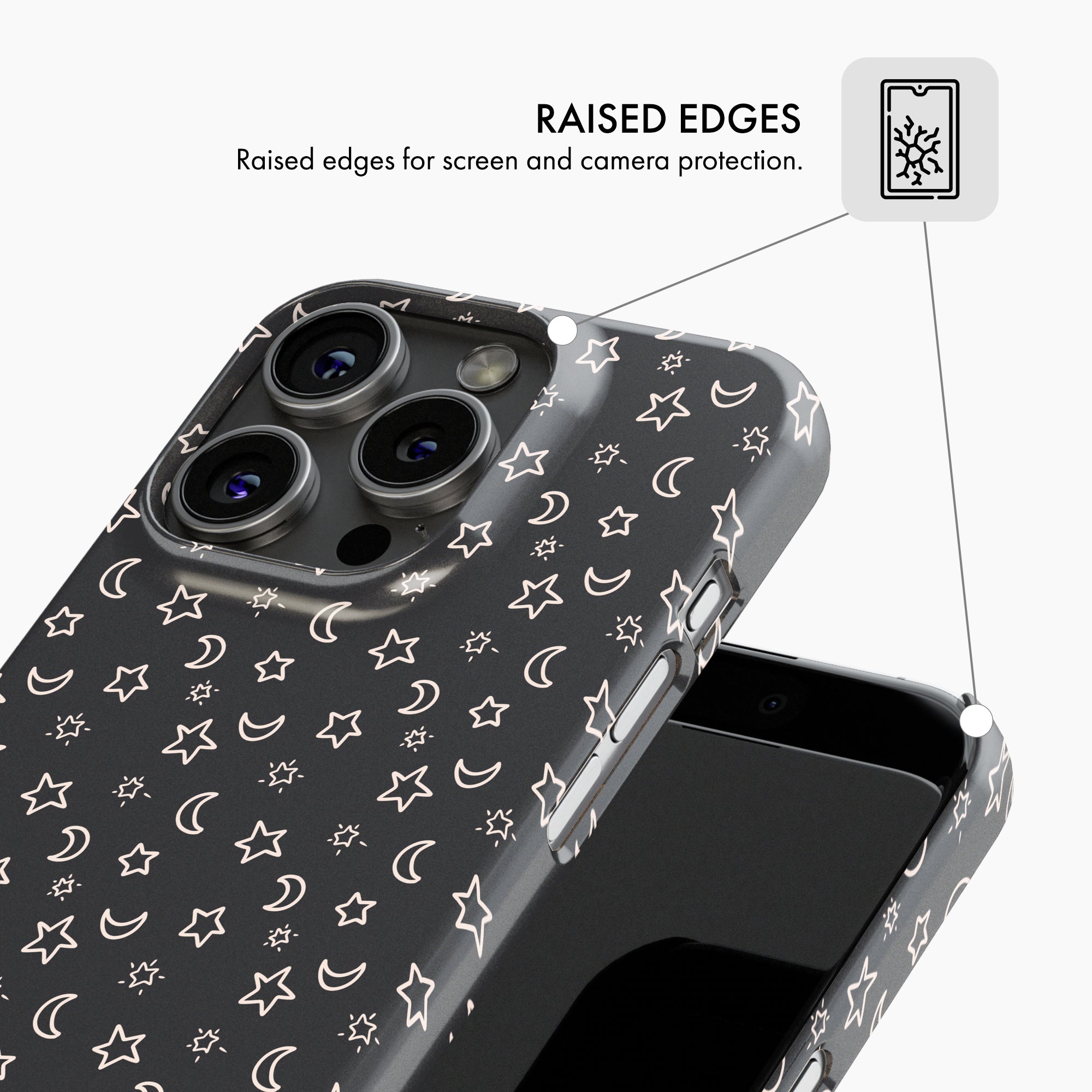 Moon & Stars - Snap Phone Case