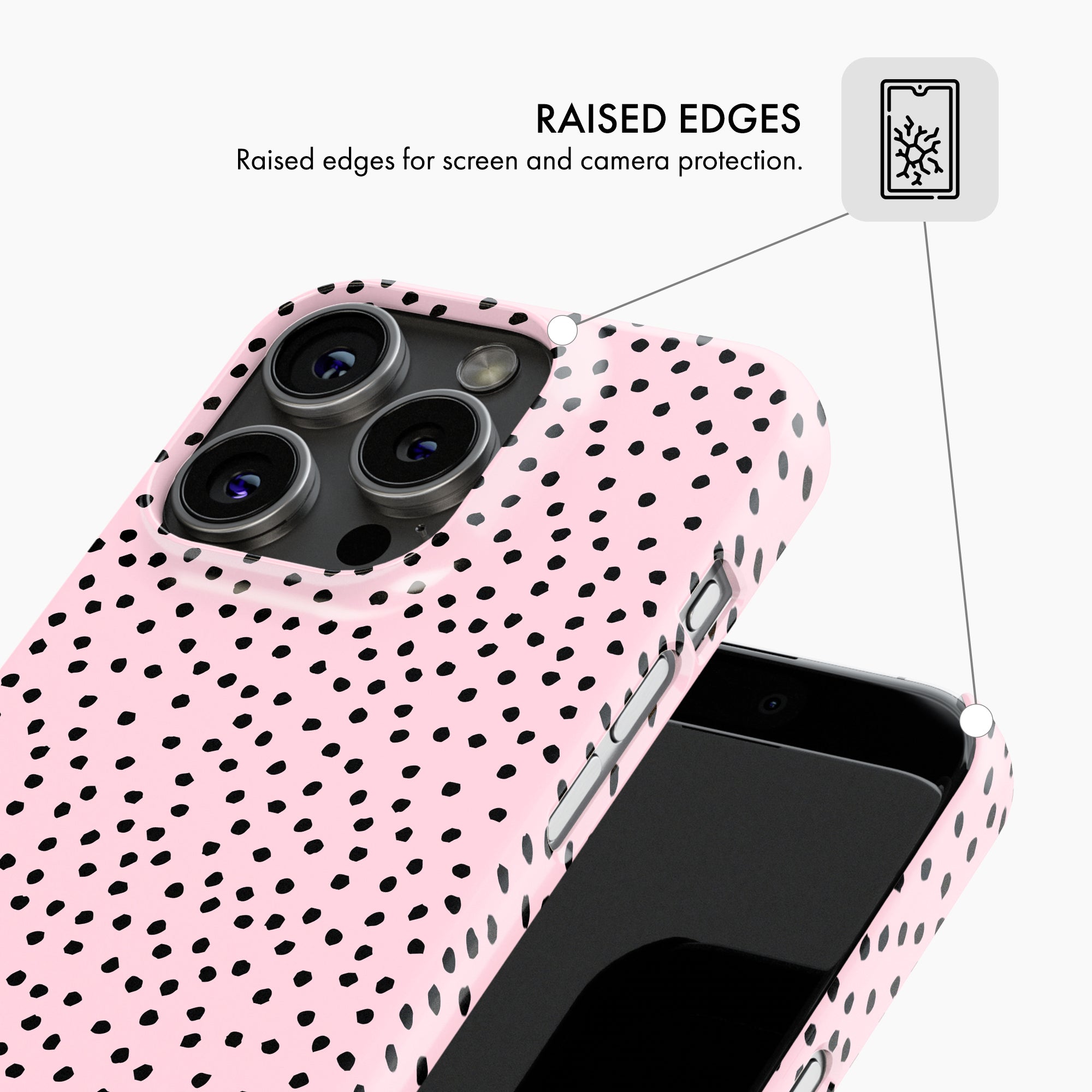 Pink Polka Dot - Snap Phone Case