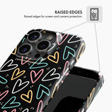 Neon Hearts - Snap Phone Case