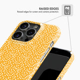 Mustard Yellow Polka Dot - Snap Phone Case
