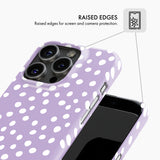 Lilac Polka Dot - Snap Phone Case