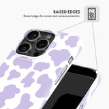 Purple Cow Print - Snap Phone Case