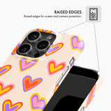 Retro Hearts - Snap Phone Case