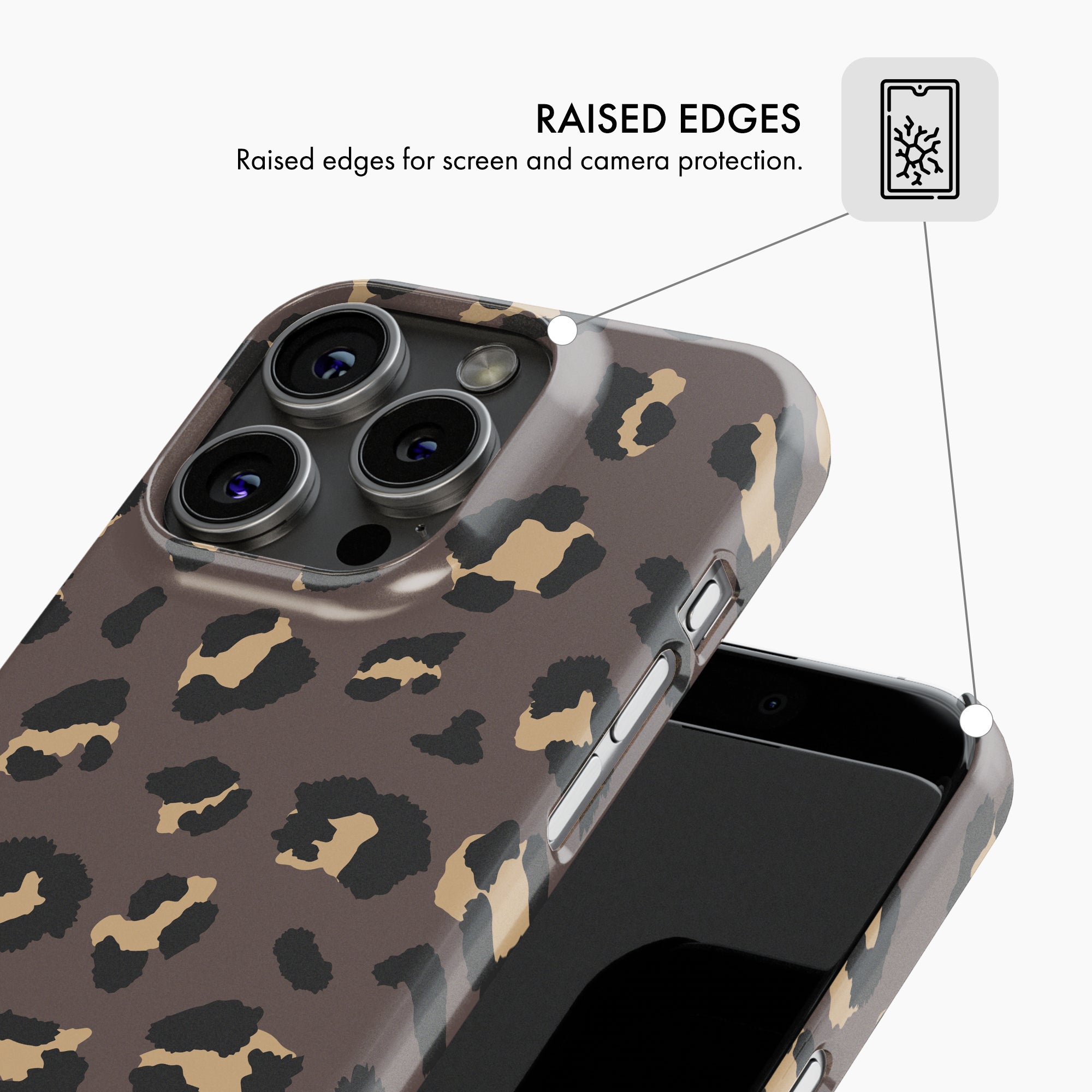 Brown Leopard Print - Snap Phone Case