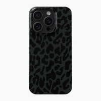 Black Leopard Print - Snap Phone Case