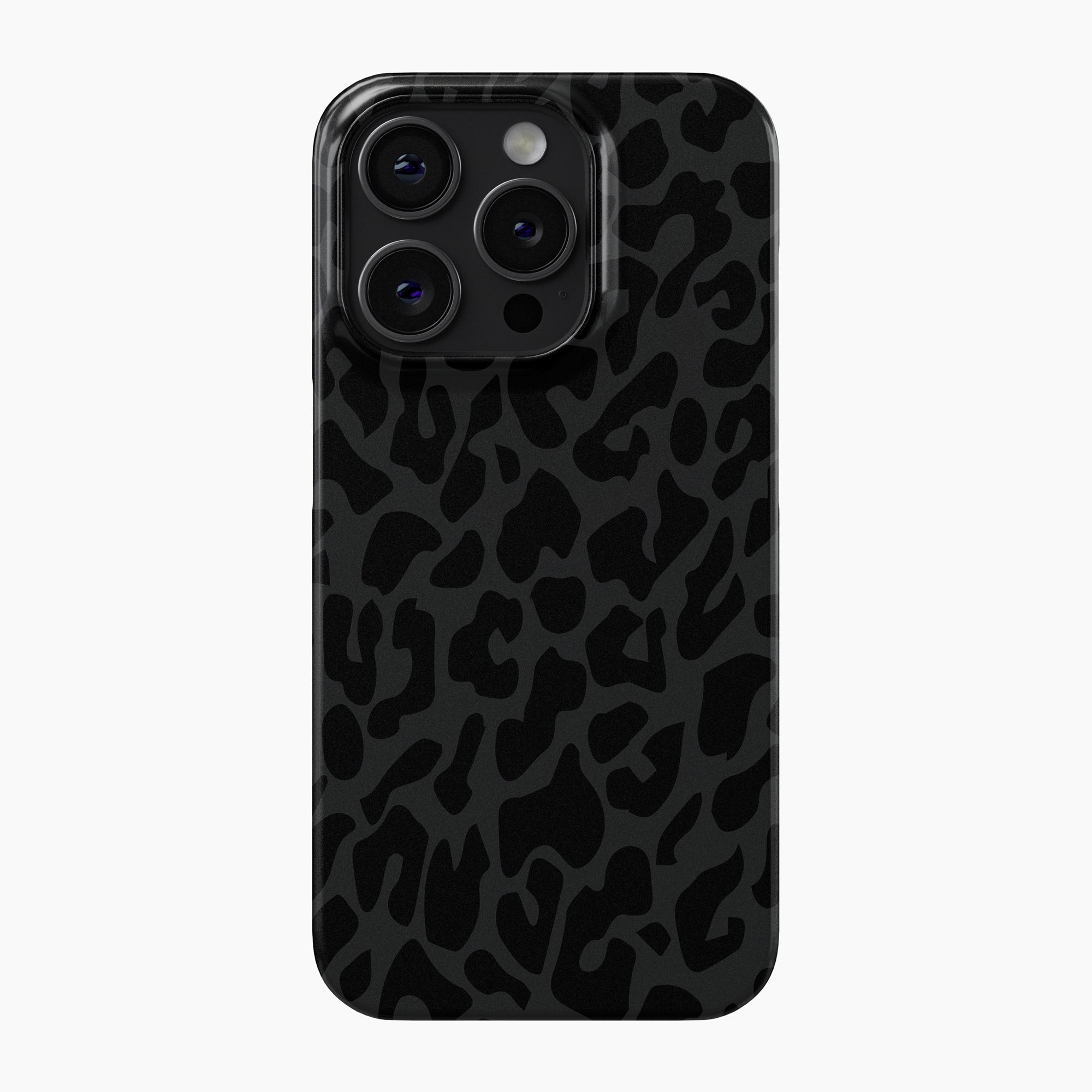 Black Leopard Print - Snap Phone Case