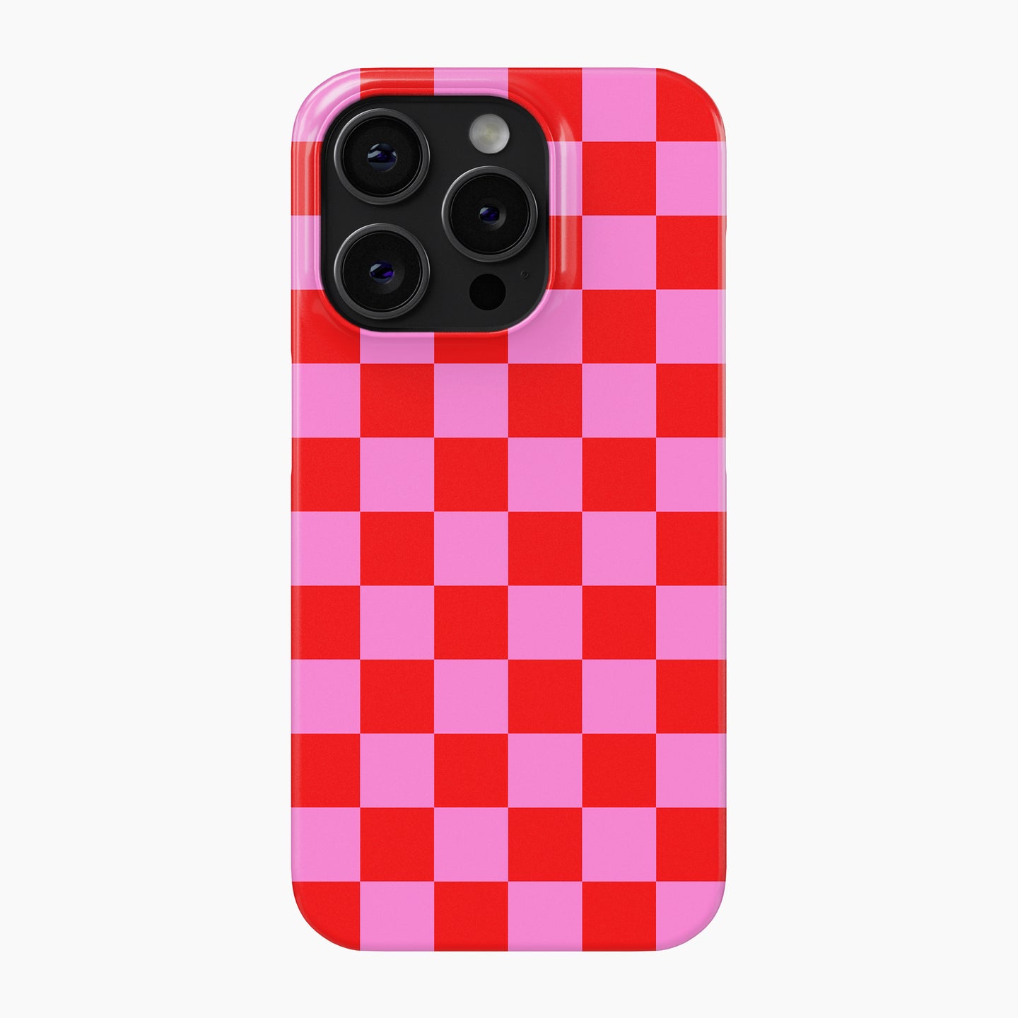 Red & Pink Check - Snap Phone Case