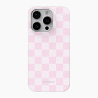 Pastel Pink Check - Snap Phone Case