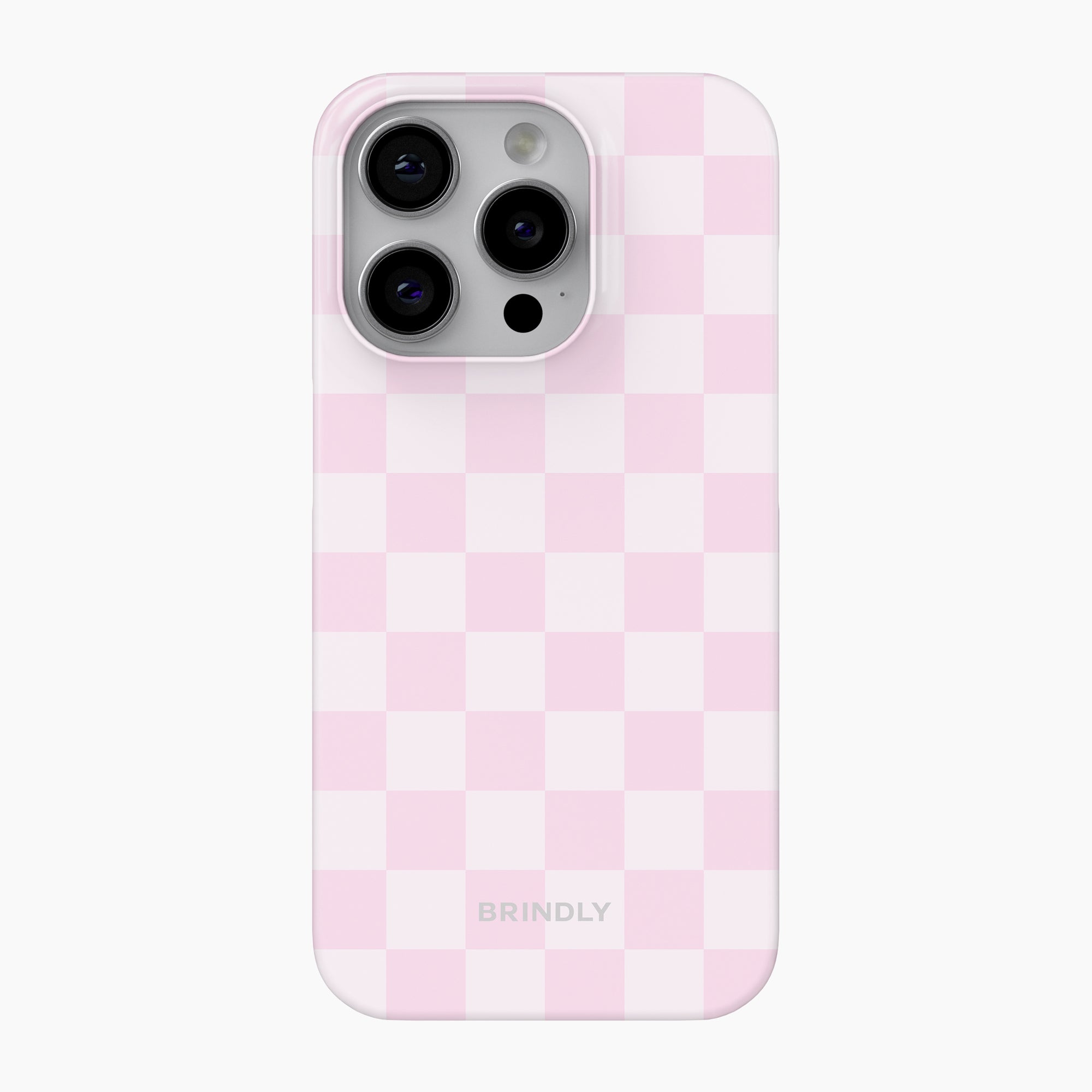 Pastel Pink Check - Snap Phone Case