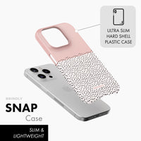 Blush Pink Mini Dots - Snap Phone Case