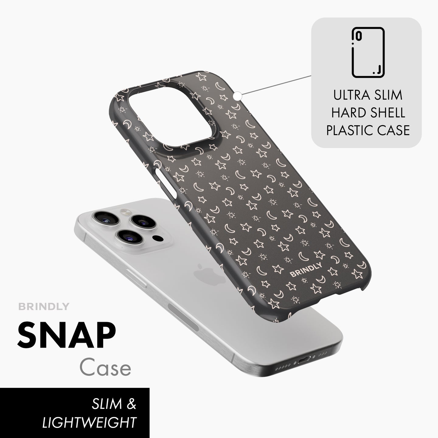 Moon & Stars - Snap Phone Case