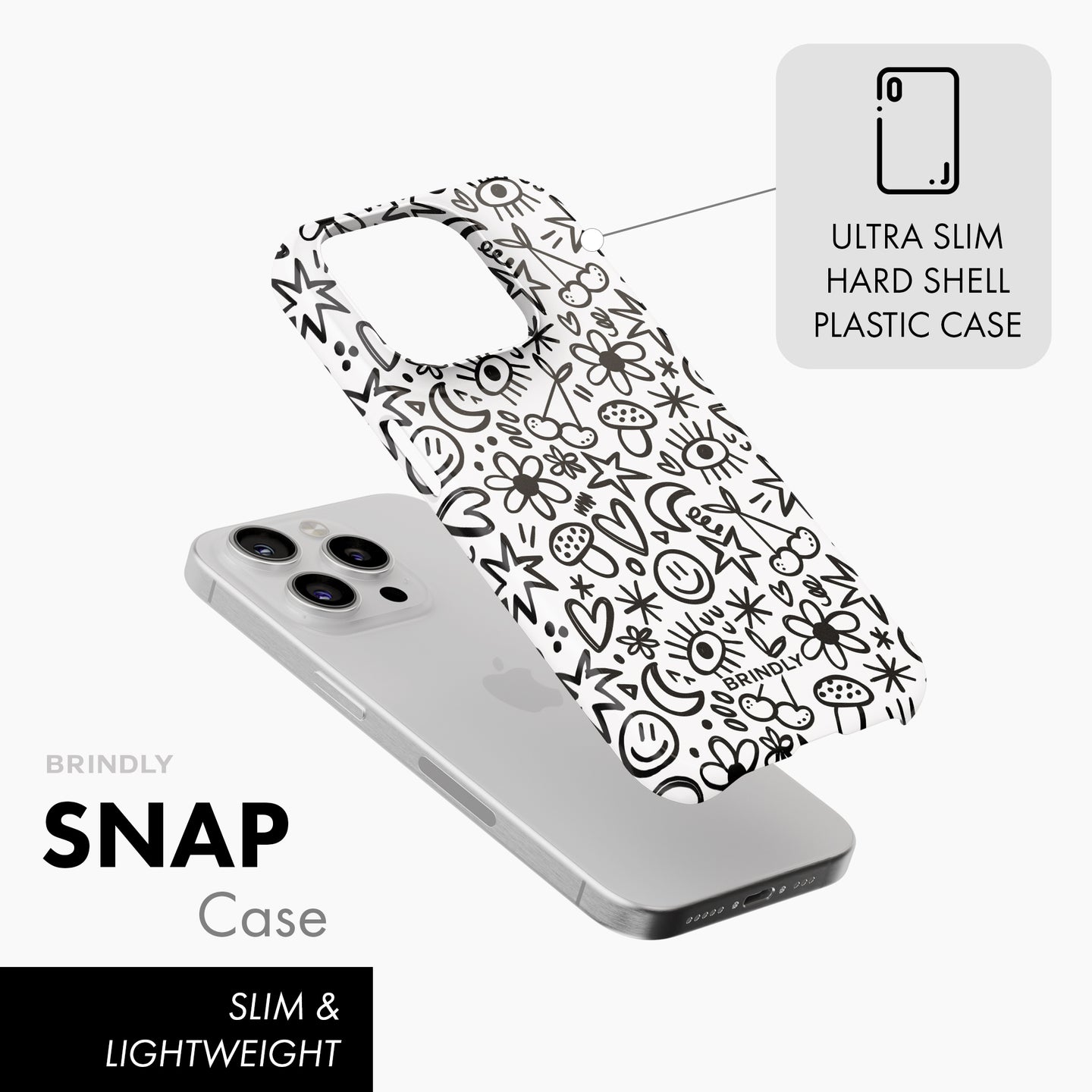 Cute Doodle - Snap Phone Case