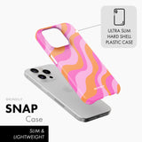 Pink Orange Wave - Snap Phone Case