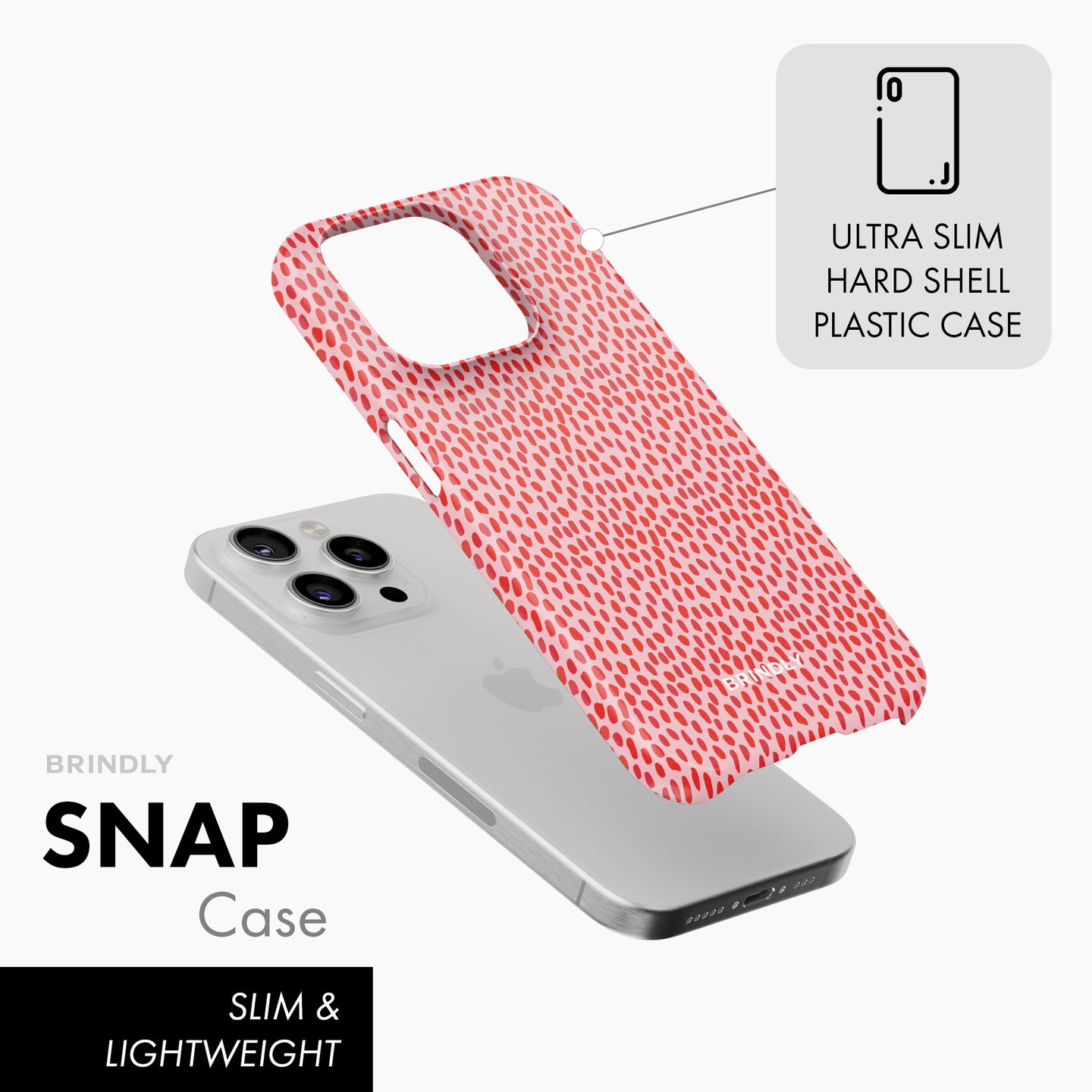 Red & Pink Spot - Snap Phone Case