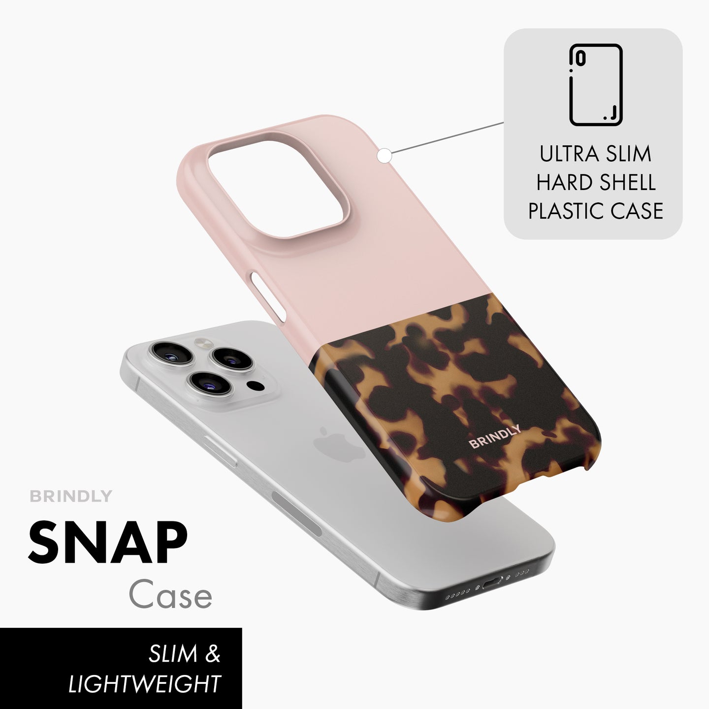 Pink Tortoise Shell - Snap Phone Case