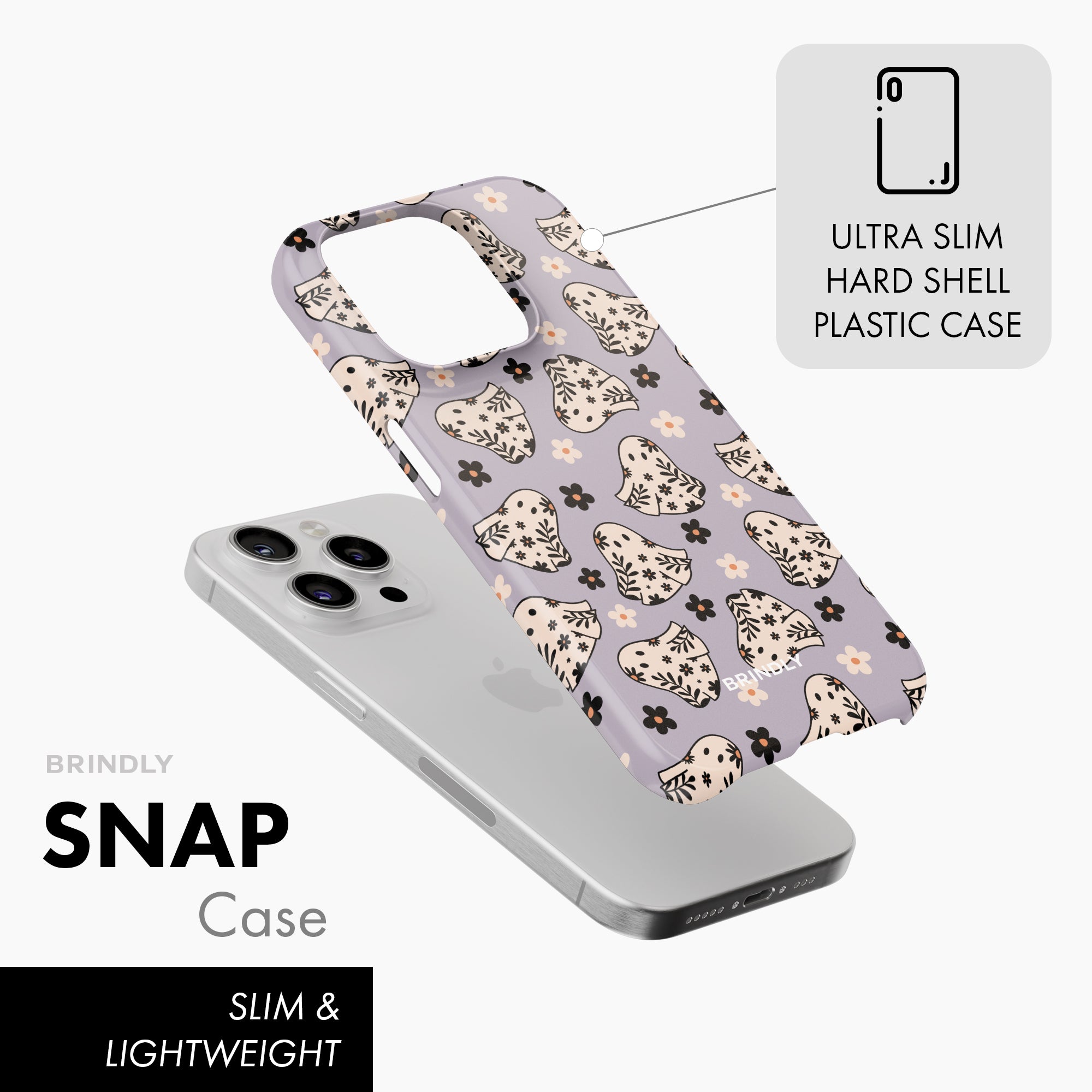 Floral Ghosts - Snap Phone Case