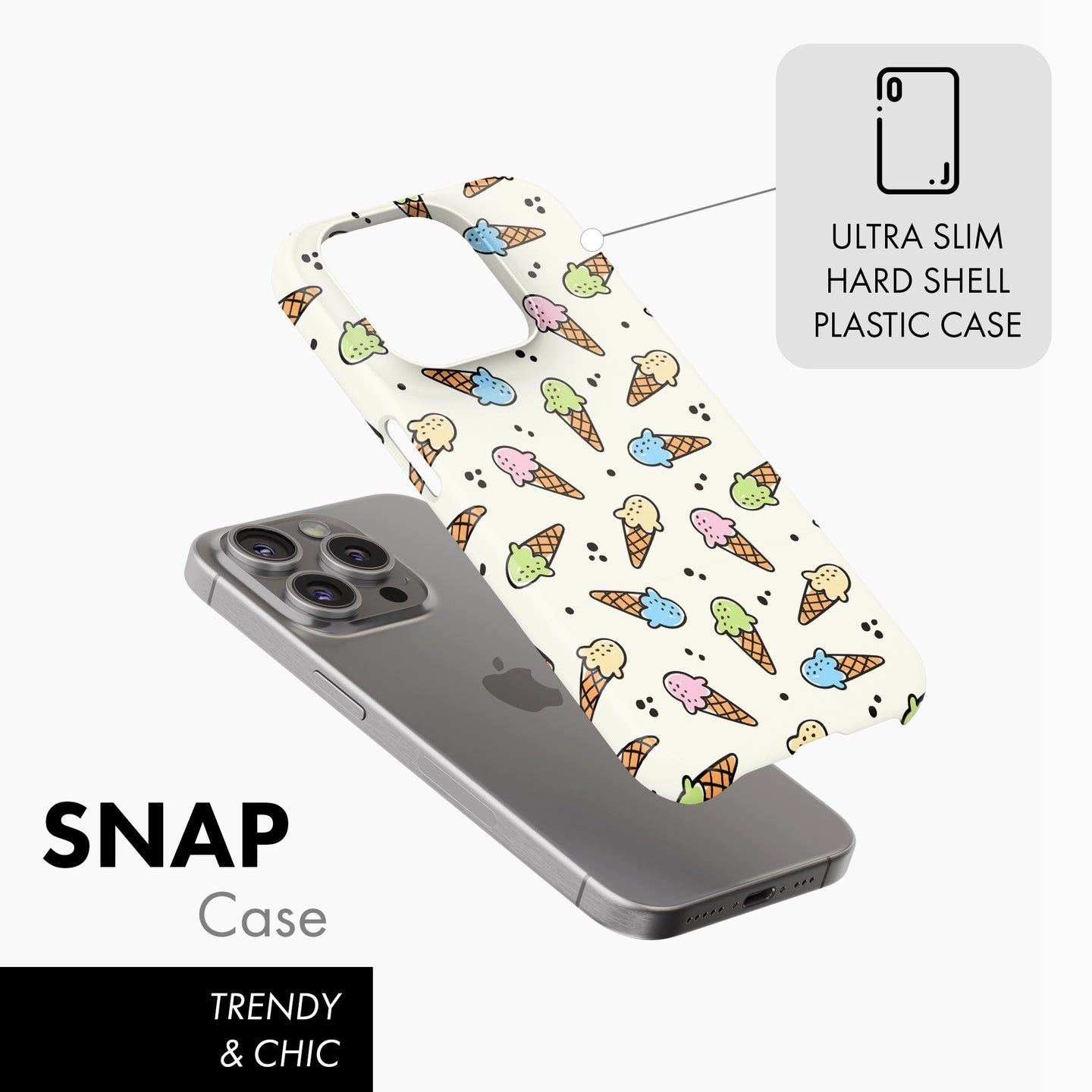 Ice Cream Lover - Snap Phone Case