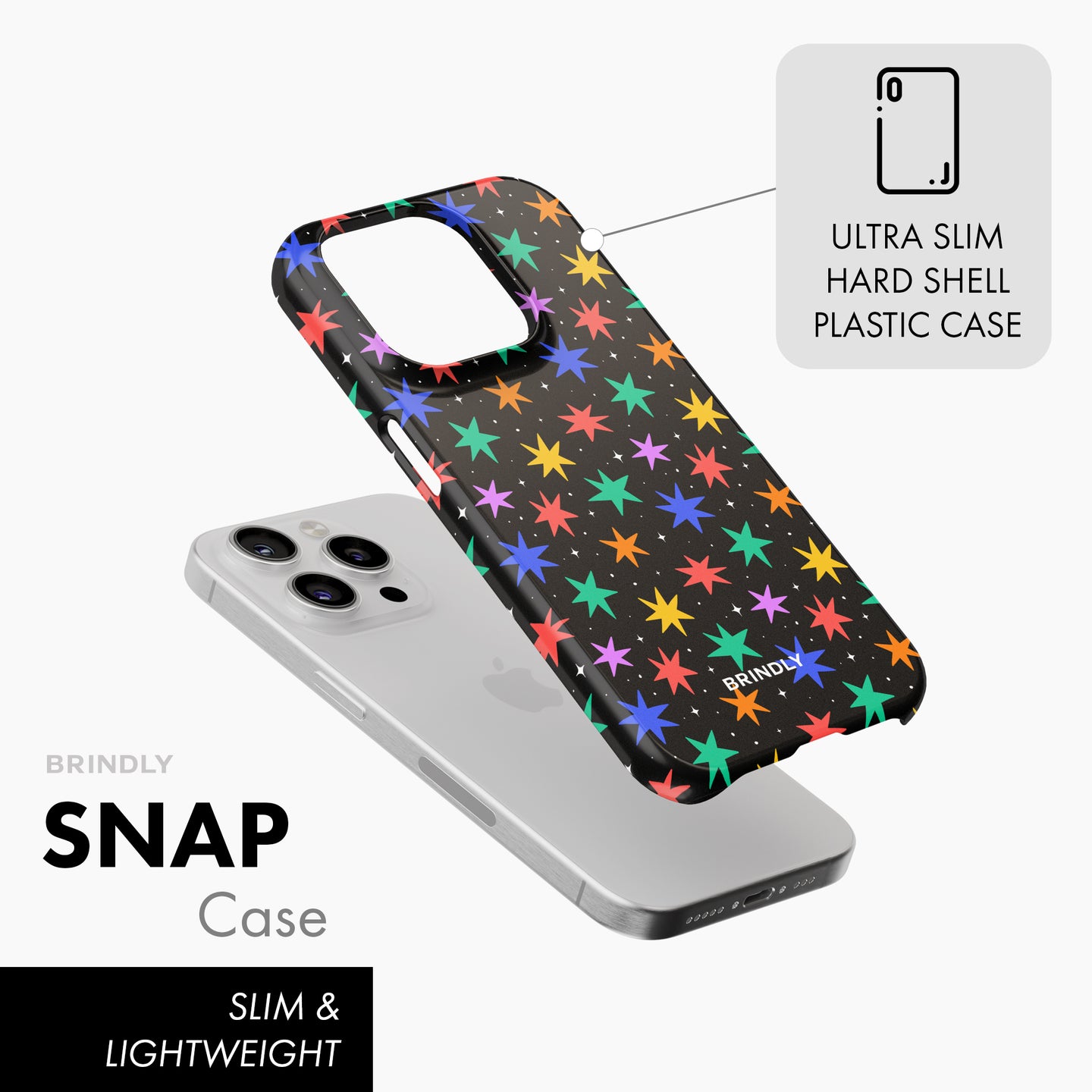 Rainbow Stars - Snap Phone Case