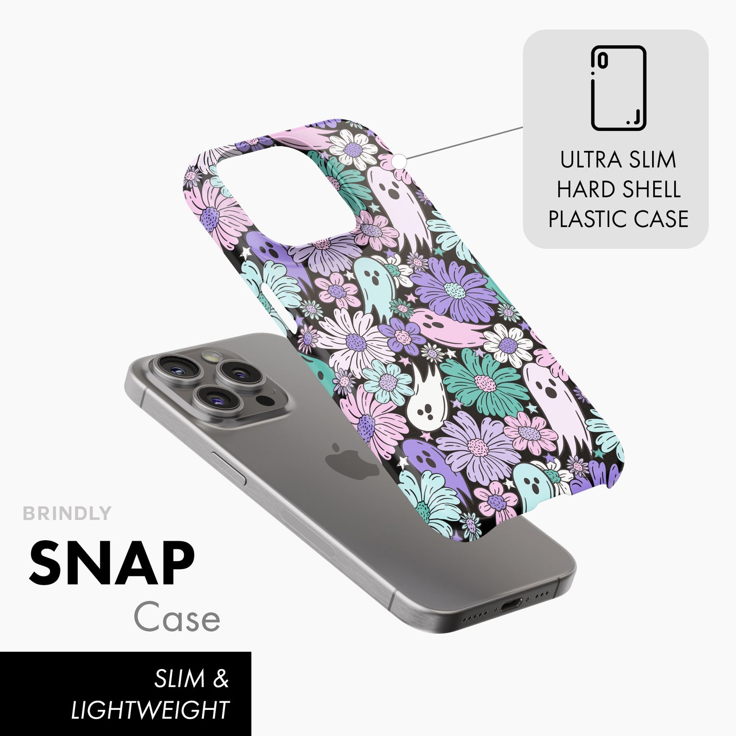 Ghostly Blooms - Snap Phone Case