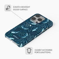 Dancing Whales - Snap Phone Case