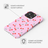 Cherry Hearts - Snap Phone Case