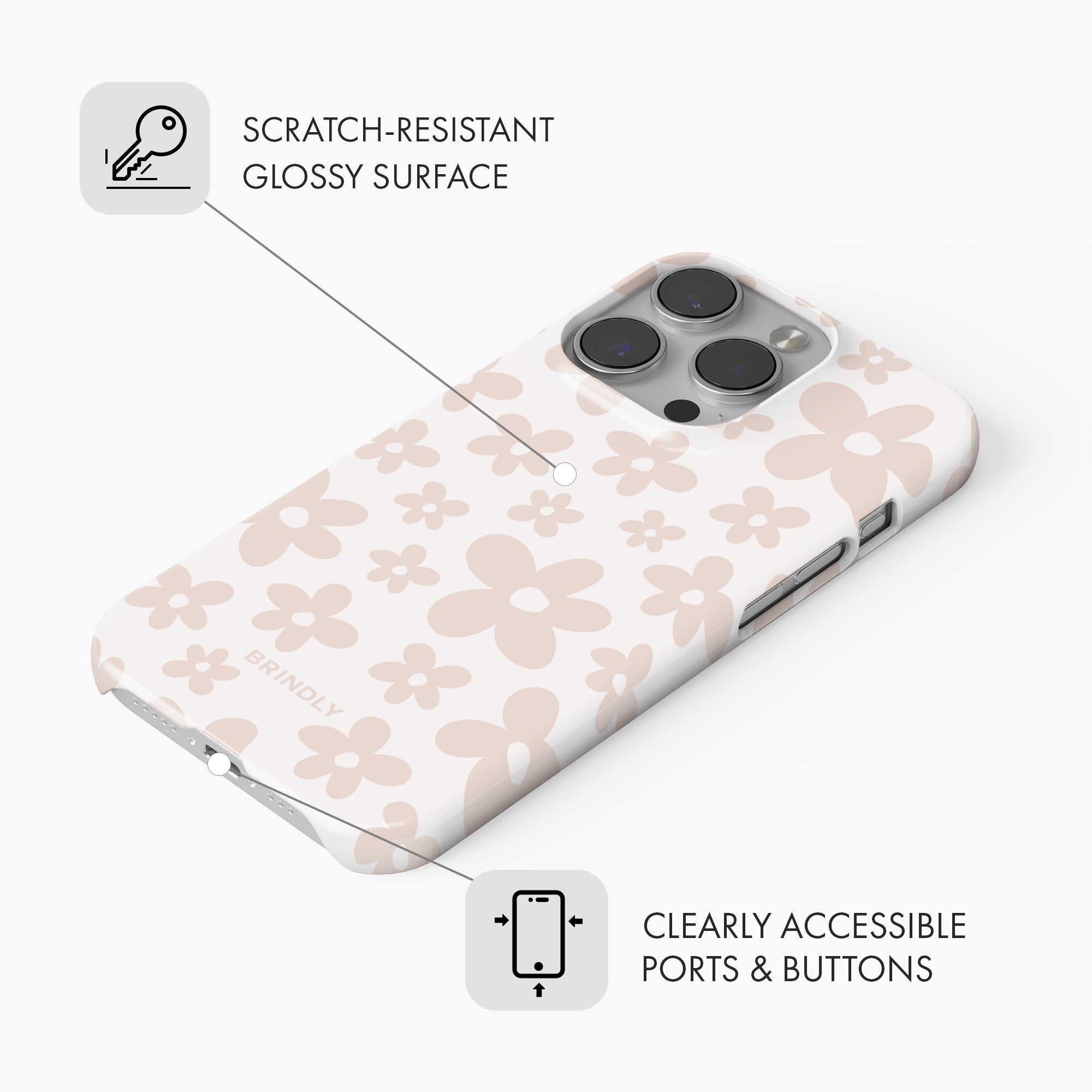 Nude Daisy - Snap Phone Case