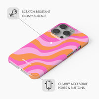 Pink Orange Wave - Snap Phone Case