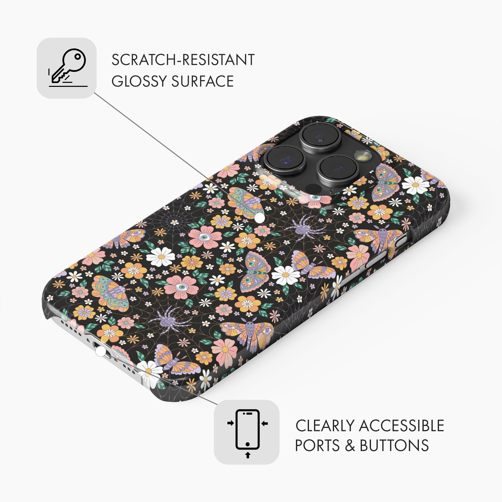 Spooky Bloom - Snap Phone Case