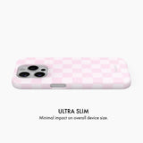 Pastel Pink Check - Snap Phone Case