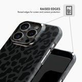 Black Leopard Print - Snap Phone Case