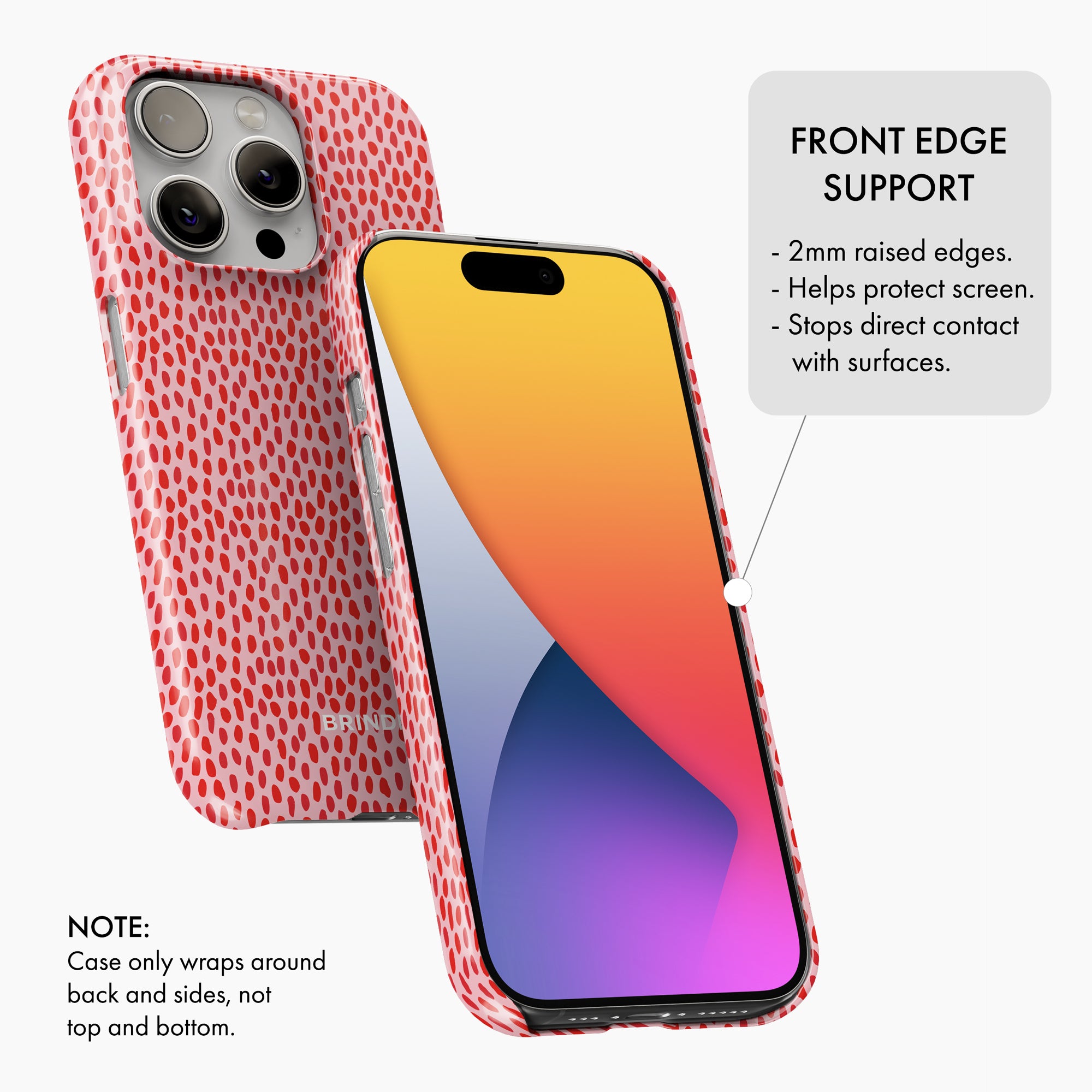 Red & Pink Spot - Snap Phone Case