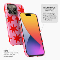 Pink & Red Stars - Snap Phone Case