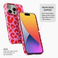 Red & Pink Leopard - Snap Phone Case