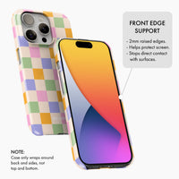 Pastel Checks - Snap Phone Case