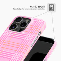 Pink Plaid - Snap Phone Case