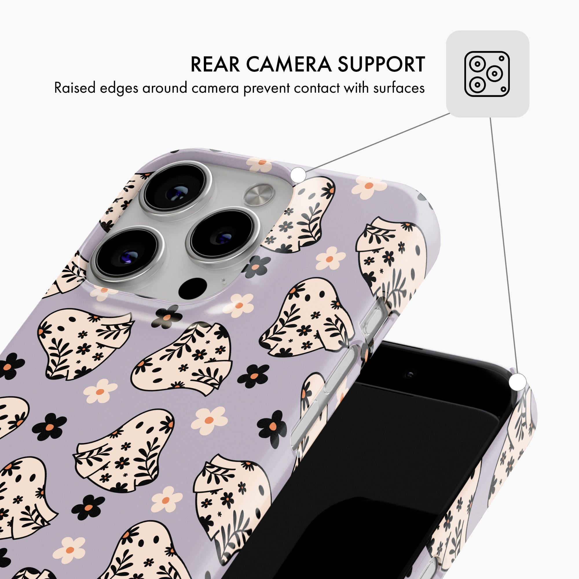 Floral Ghosts - Snap Phone Case