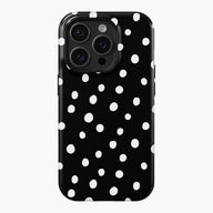 Dotty Black - Tough Phone Case