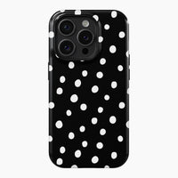 Dotty Black - Tough Phone Case