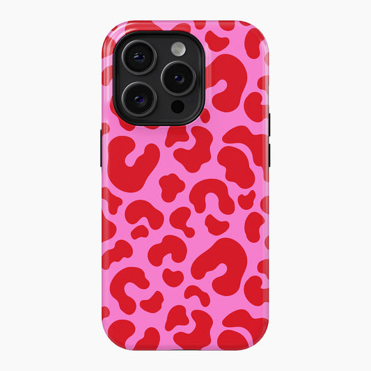 Red & Pink Leopard - Tough Phone Case (MagSafe)