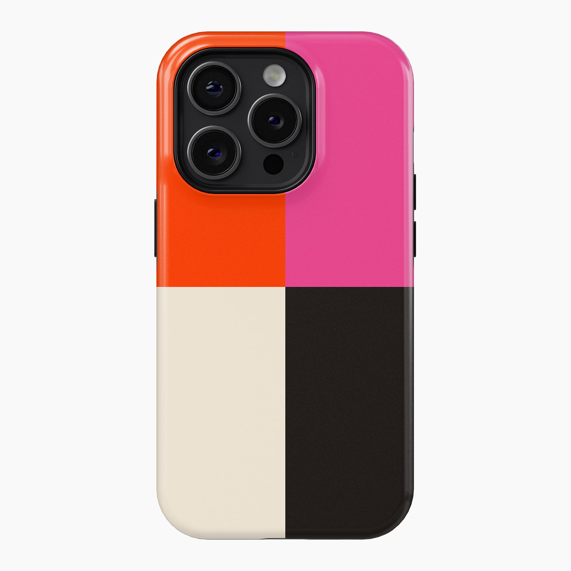 Pink, Orange, Black & Cream - Tough Phone Case