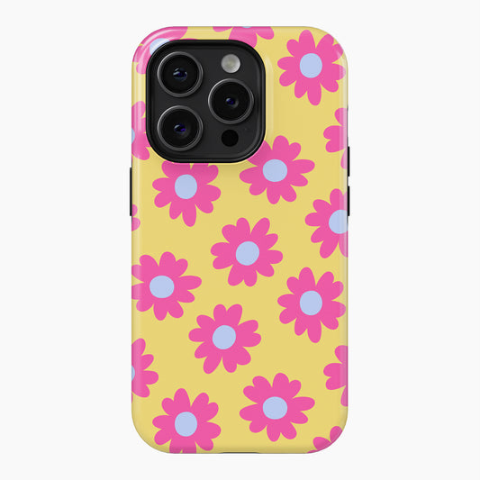 Pink & Yellow Daisy - Tough Phone Case (MagSafe)