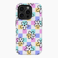 Checked Daisy - Tough Phone Case