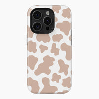 Nude Beige Cow Print - Tough Phone Case